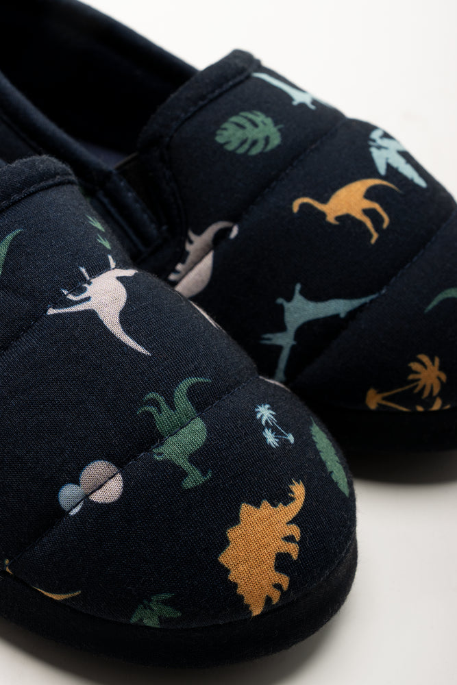 Dino Slippers Navy (2)