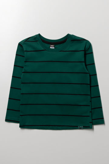 Stripe Long Sleeve T-Shirt Green