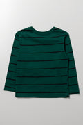 Stripe Long Sleeve T-Shirt Green (2)