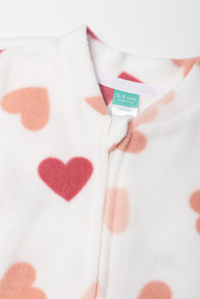 Heart Sleepsuit Cream (1)