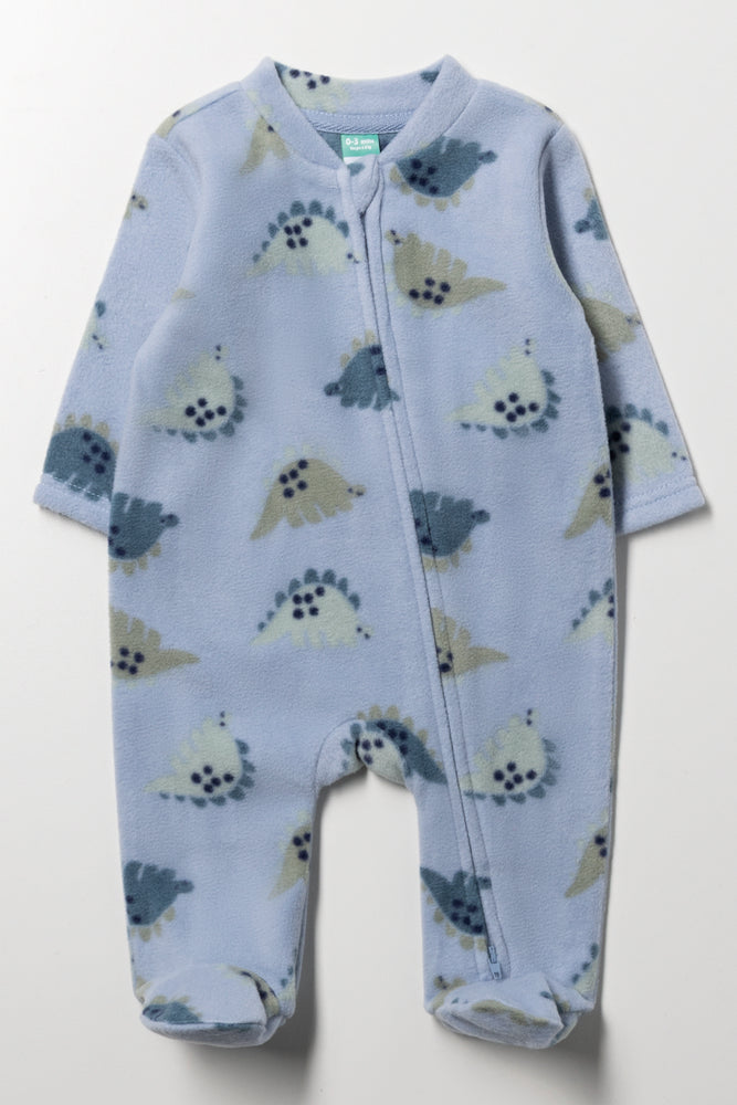Dinosaur Sleepsuit Blue & Green