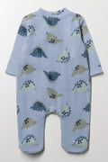 Dinosaur Sleepsuit Blue & Green (2)