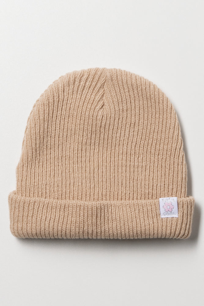 Rib Beanie Natural