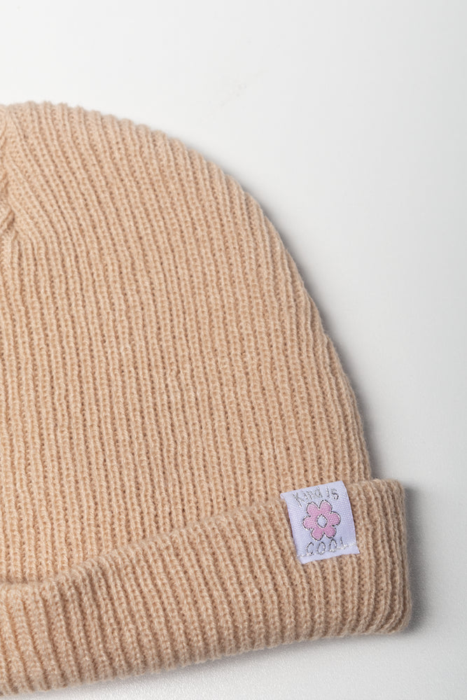 Rib Beanie Natural (1)