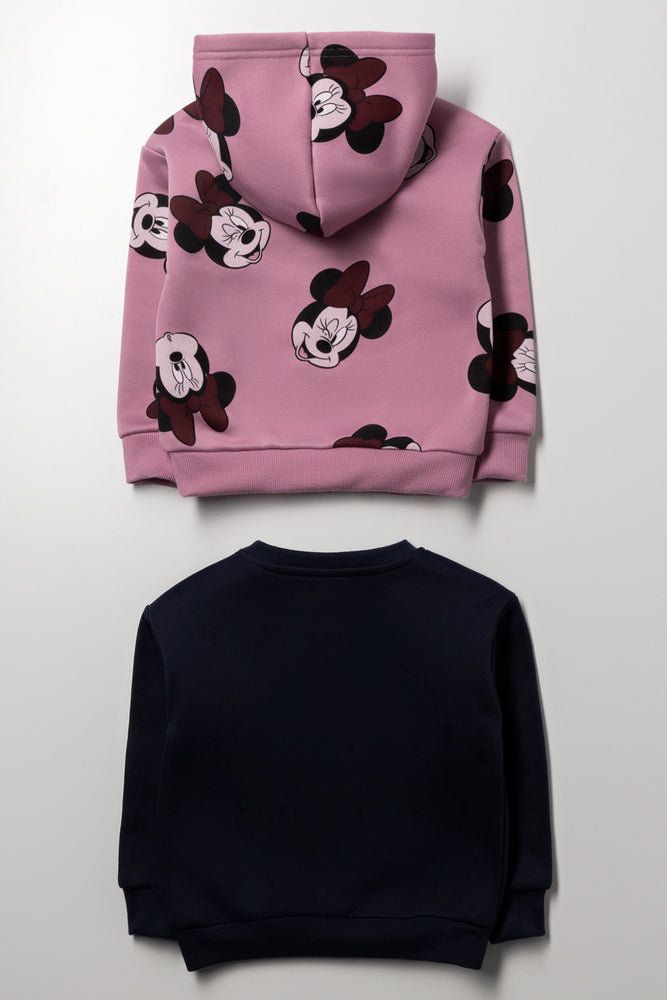 Minnie Mouse 2 Pack Tracktops Pink And Navy (2)