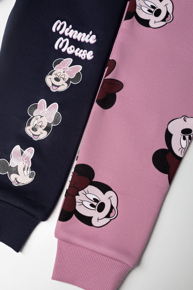 Minnie Mouse 2 Pack Trackpants Pink And Navy