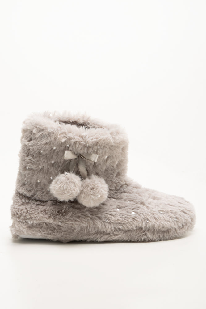 Boot Slippers Grey