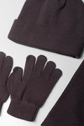 3 Piece Hat Set Charcoal (1)