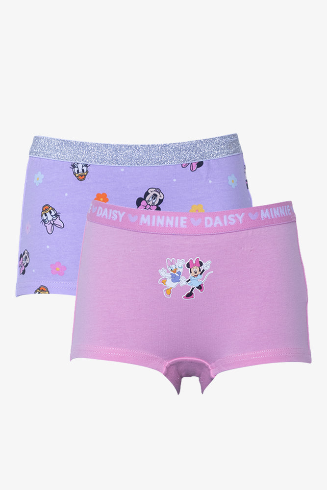 Minnie Mouse 2 Pack Boyleg Panties Pink And Purple