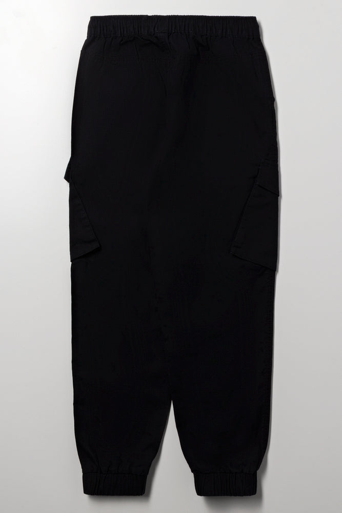 Cargo Jogger Pants Black (2)