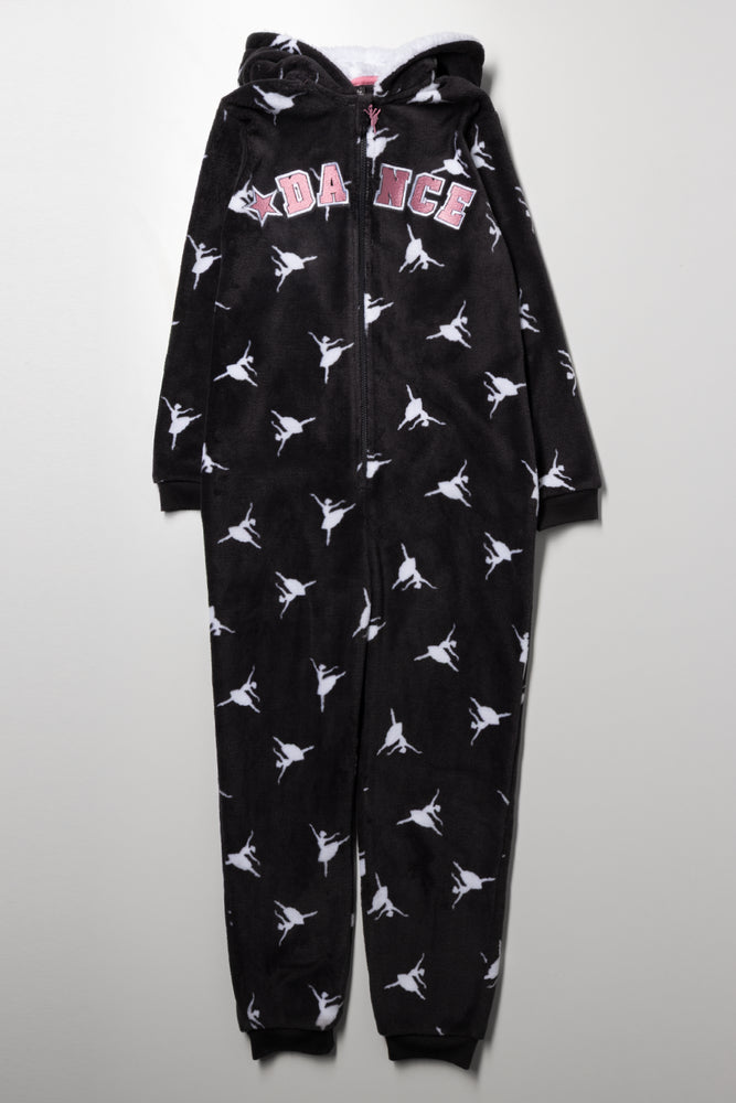 Ballet Onesie Charcoal