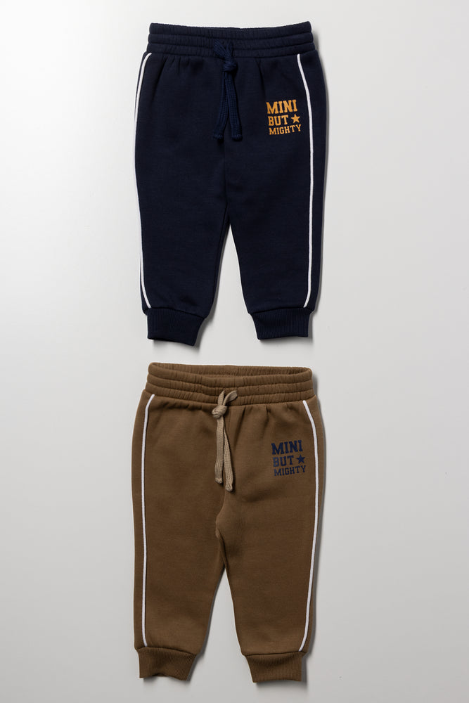 2 Pack Trackpants Navy And Natural