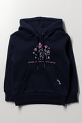 Flowers Hoodie Navy