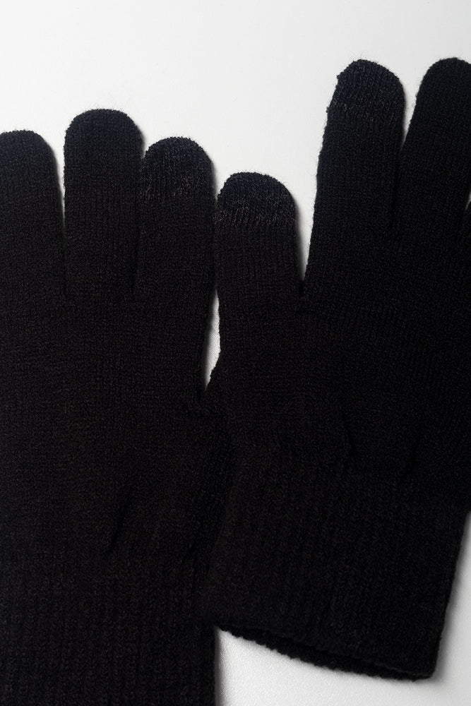 Knitted Gloves Black (1)