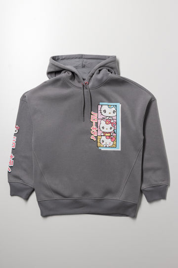 Hello Kitty Oversized Hoodie Grey