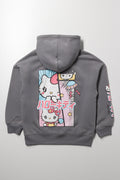 Hello Kitty Oversized Hoodie Grey (2)