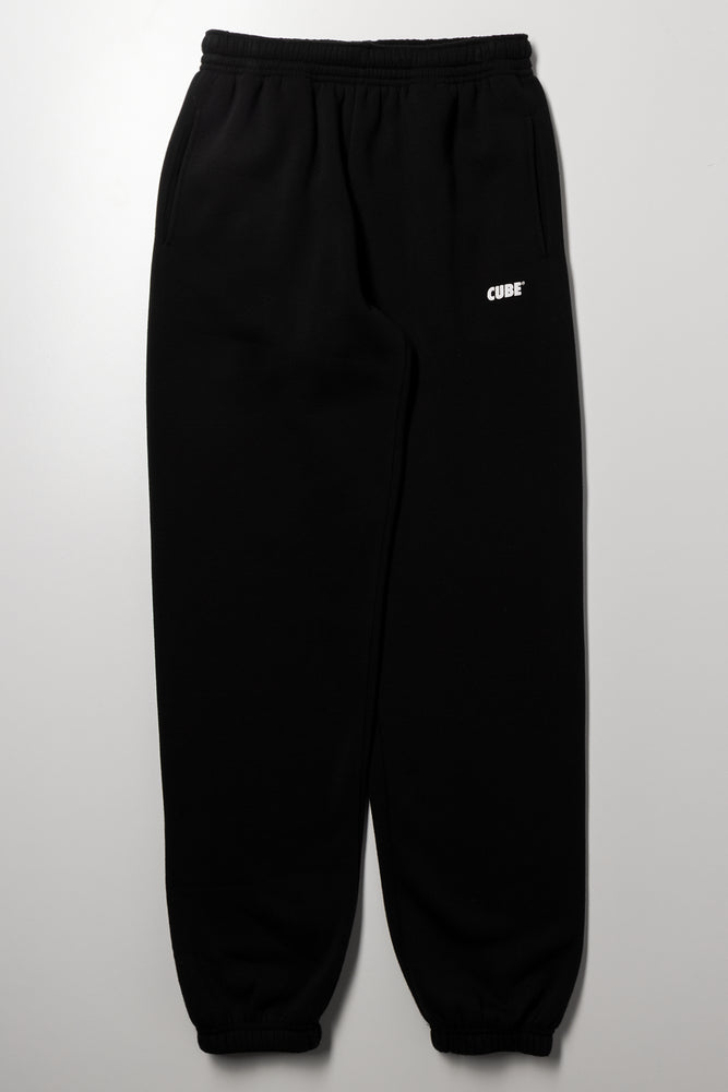 Cube Cuffed Jogger Trackpants Black