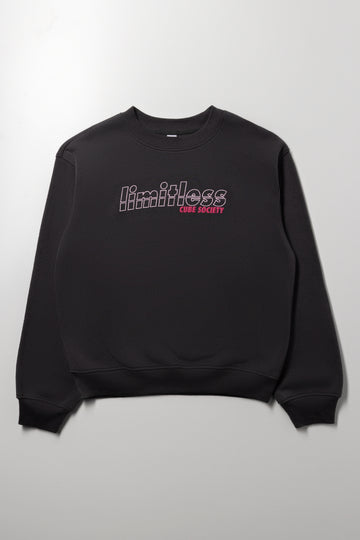 Crew Neck Tracktop Dark Grey