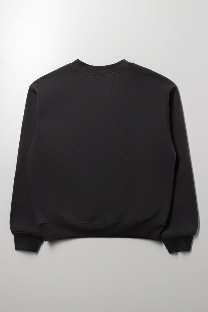 Crew Neck Tracktop Dark Grey (2)