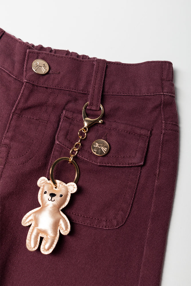 Wide Leg Pants Burgundy