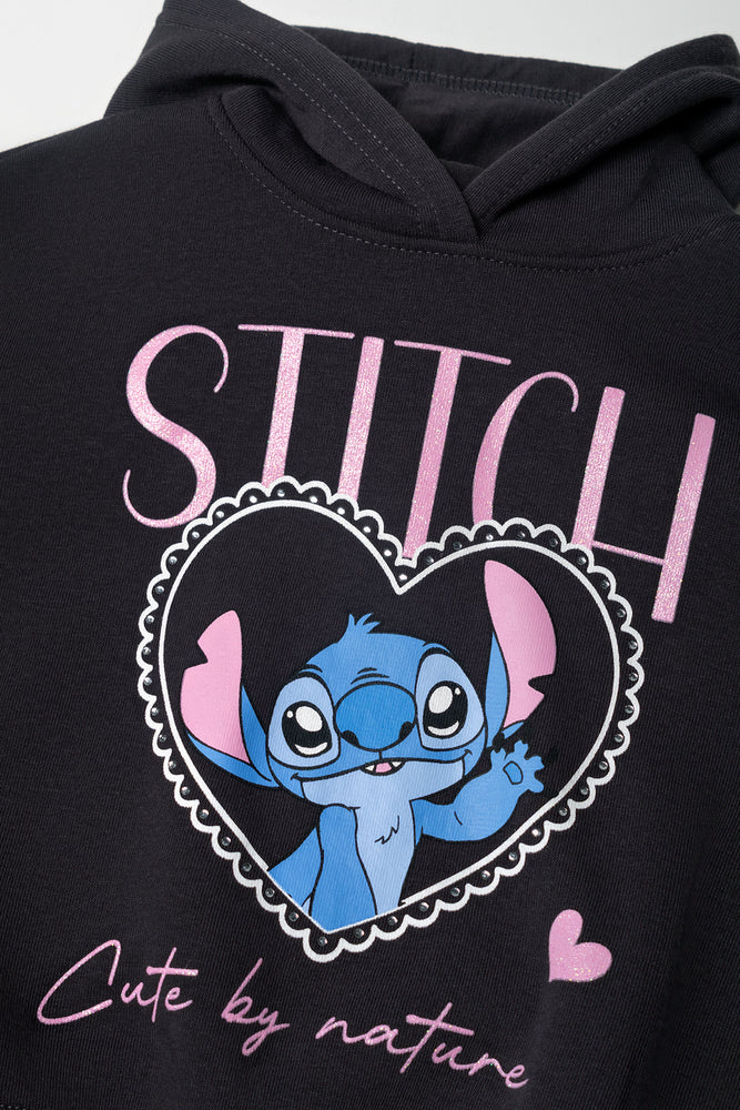 Stitch Hoodie Dark Grey (1)