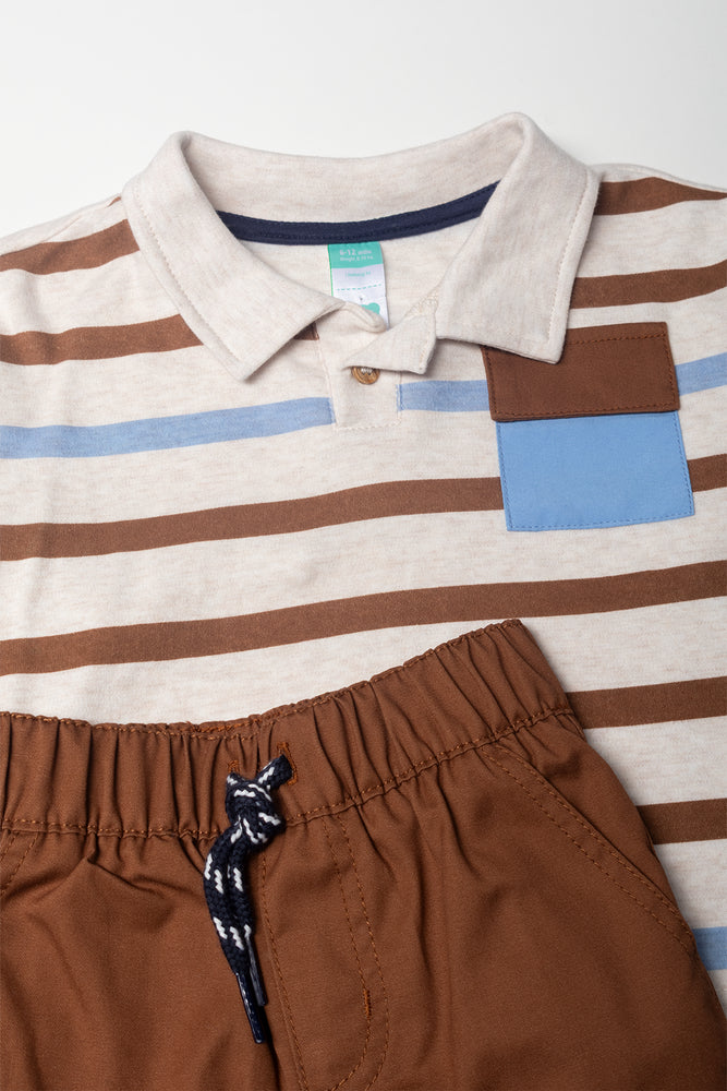 Top And Pants Set Brown (1)