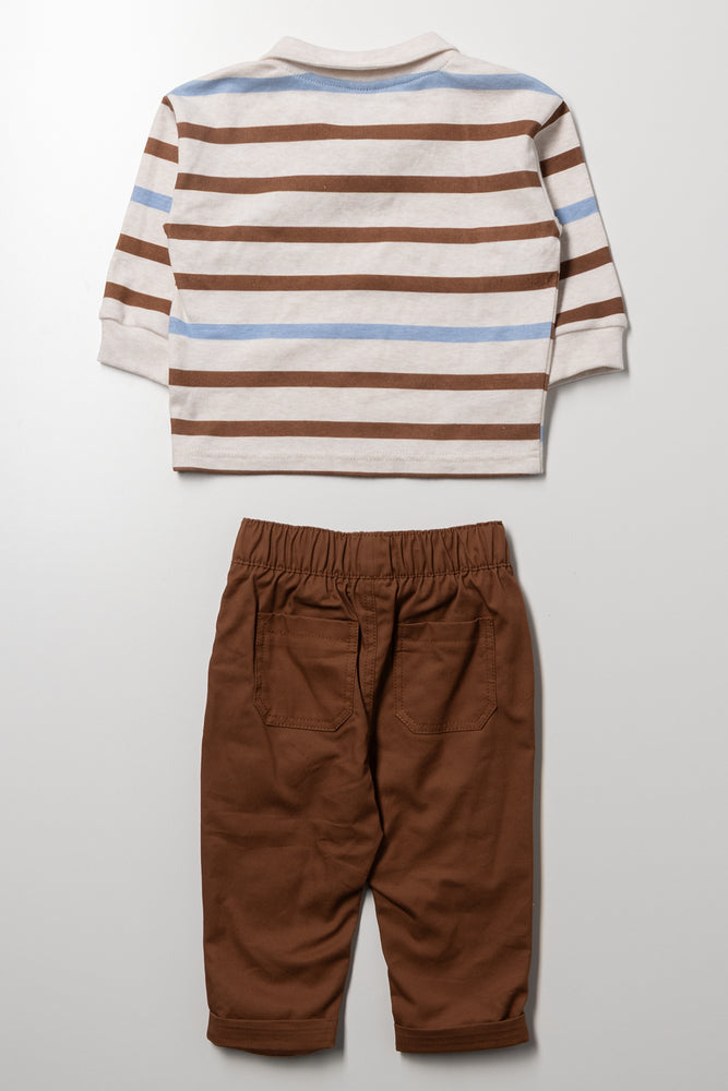 Top And Pants Set Brown (2)