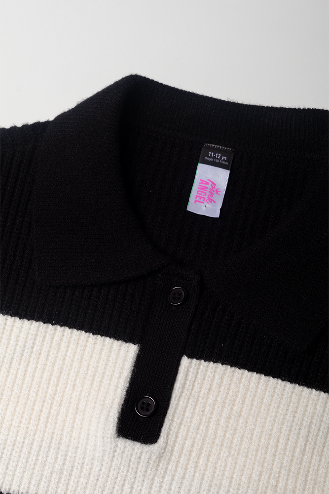 Stripe Jersey Black And White