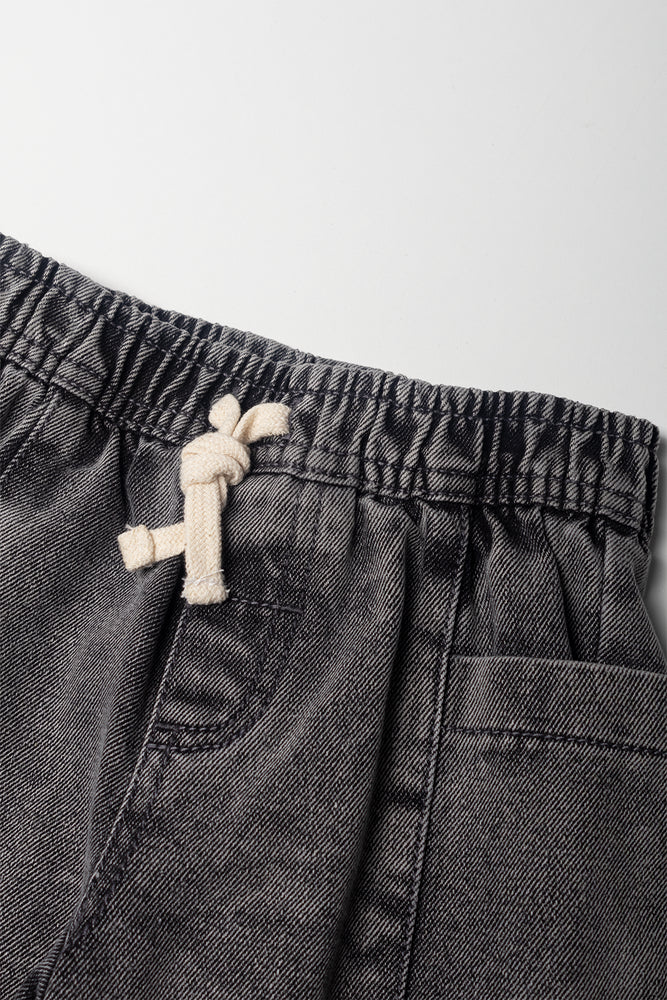 Tapered Denim Jeans Grey (1)