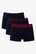 3 Pack Knit Boxers Black