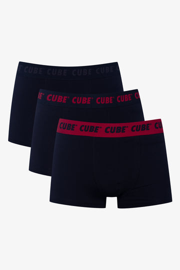 3 Pack Knit Boxers Black