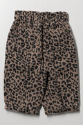Animal Print Barrel Leg Pants Brown (2)