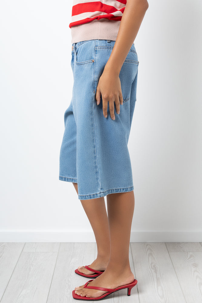 High Rise Jorts Mid Wash (1)