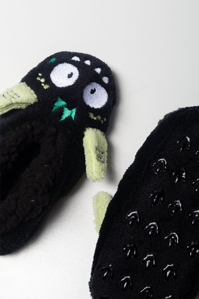 Monster Footlet Slippers Black (1)