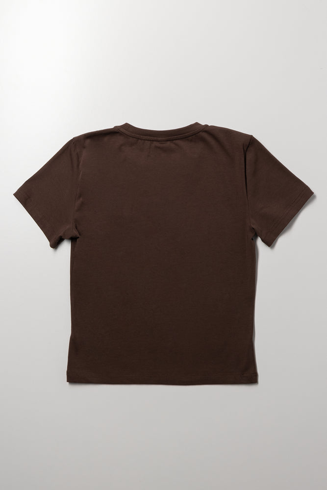 Short Sleeve T-Shirt Brown (2)