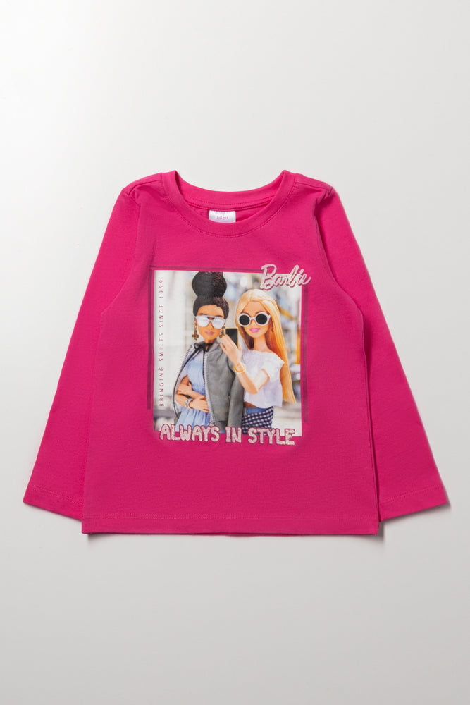 Barbie Long Sleeve T-Shirt Pink