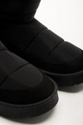 Quilted Comfort Boots Black (2)