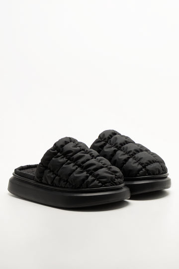 Quilted Mule Black