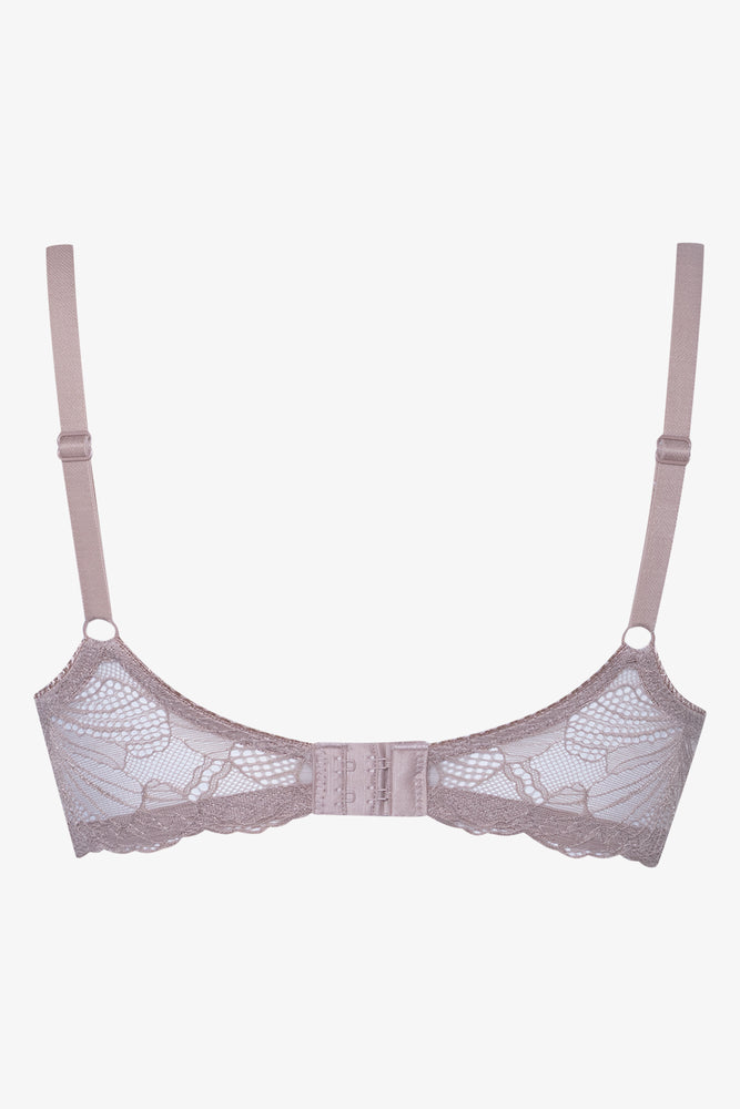 2 Pack Lace Non Padded Underwire Bra Natural And Navy (3)