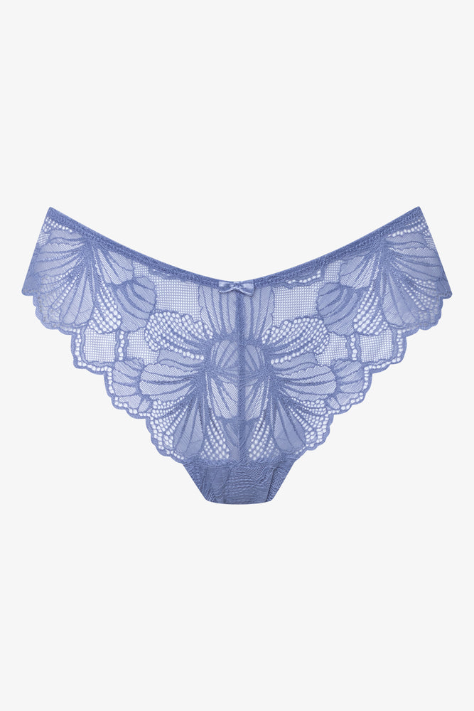 3 Pack Flower Lace Thongs Blue (1)