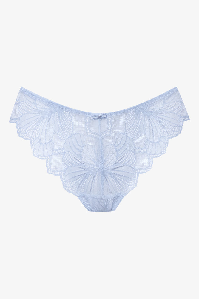 3 Pack Flower Lace Thongs Blue (3)