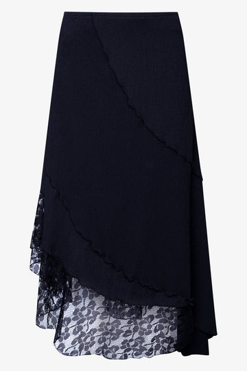 Assymetrical Skirt Black