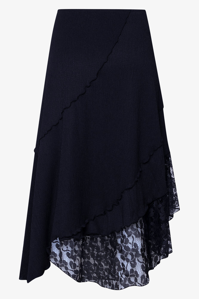 Assymetrical Skirt Black (1)