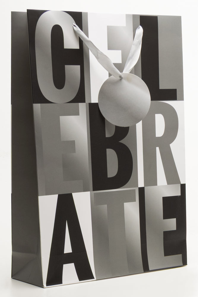 Celebrate Gift Bag Black And Grey (1)