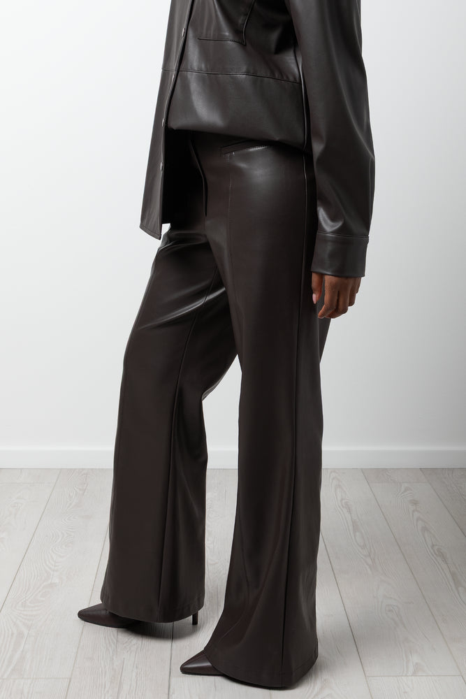 Pleather Pants Chocolate (1)