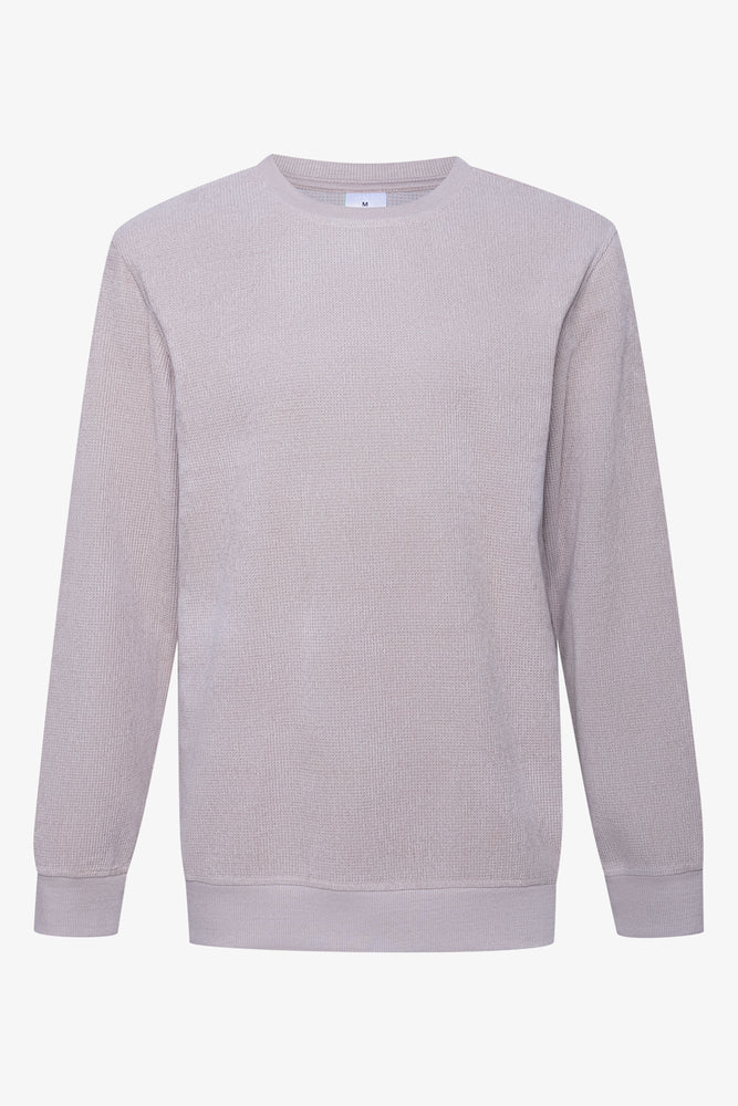 Waffle Long Sleeve T-Shirt Natural
