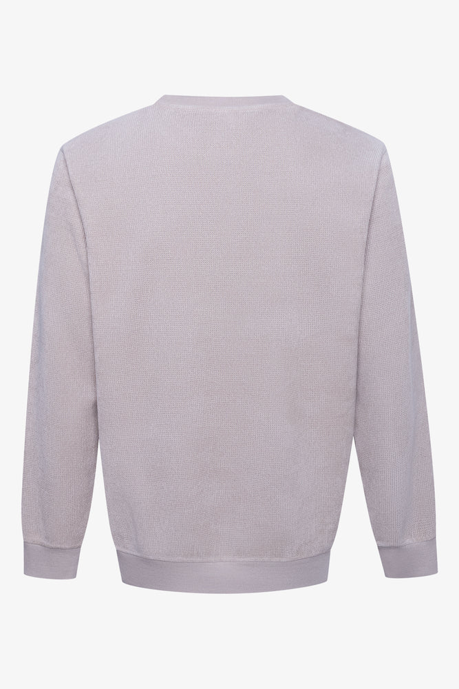 Waffle Long Sleeve T-Shirt Natural (1)