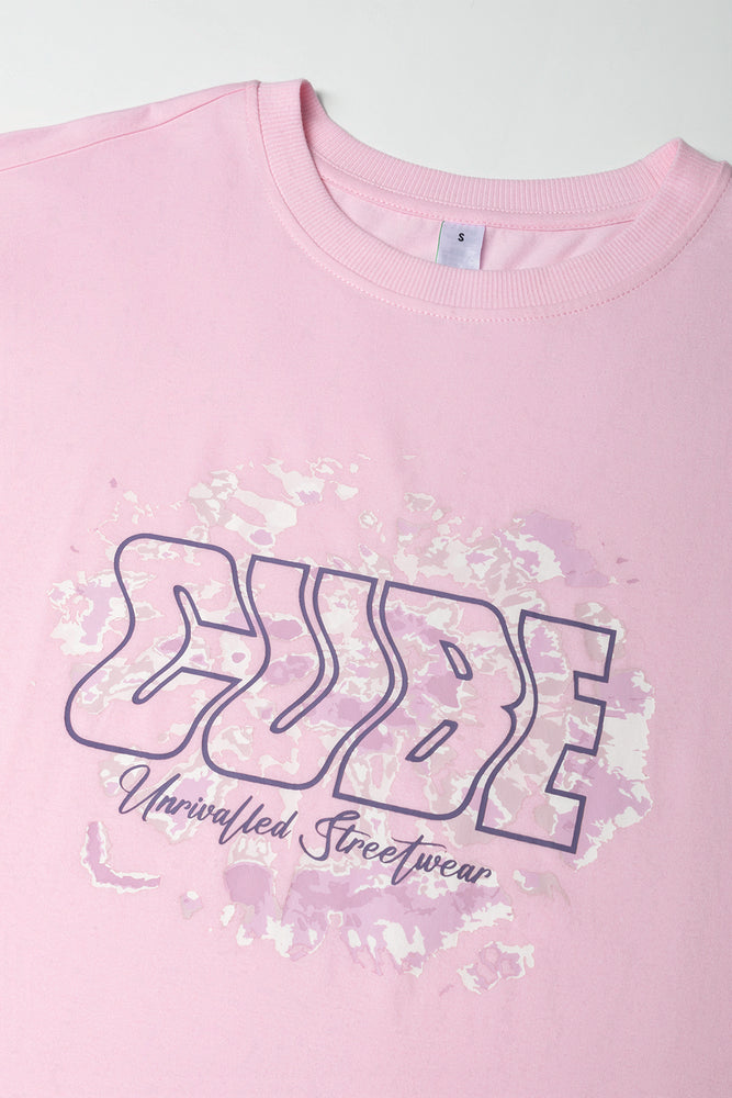 Oversized T-Shirt Pink (1)