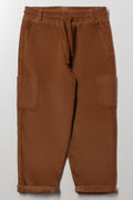 Corduroy Cargo Jogger Pants Rust