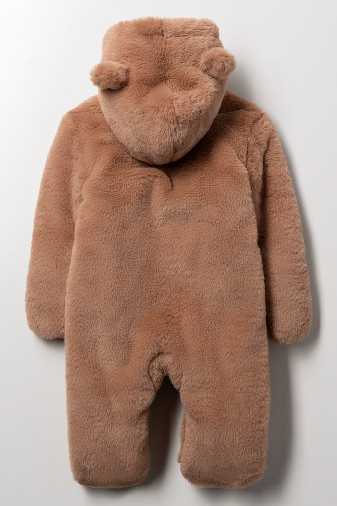 Padded Fur Babygrow Natural (3)